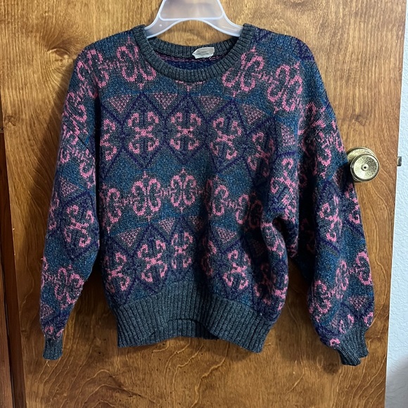 Vintage wool fair isle sweater - Picture 1 of 6